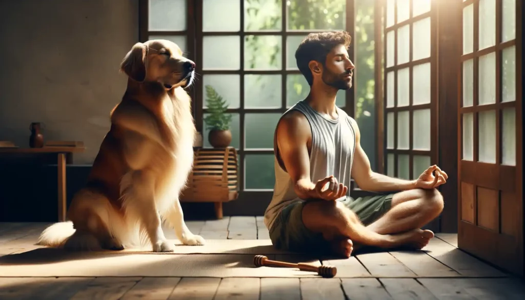 Meditation mit Hund